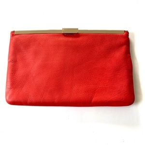 J.Crew Leather Clutch-NWT
